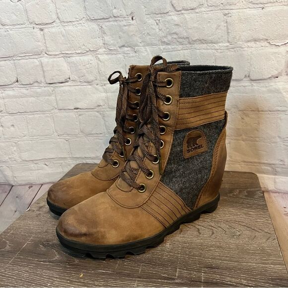 Sorel Lexie Wedge Tobacco size 10.5 - Picture 1 of 7